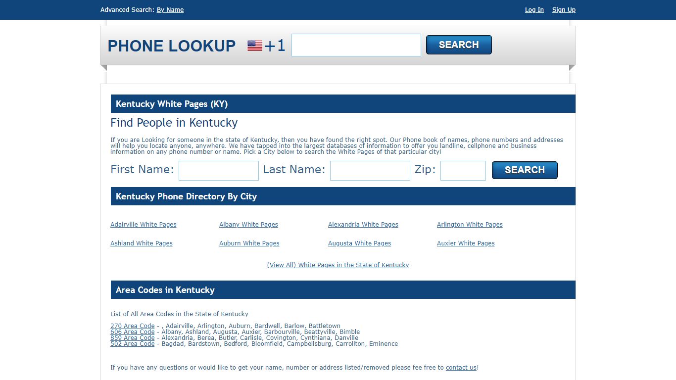 Kentucky White Pages - KY Phone Directory Lookup